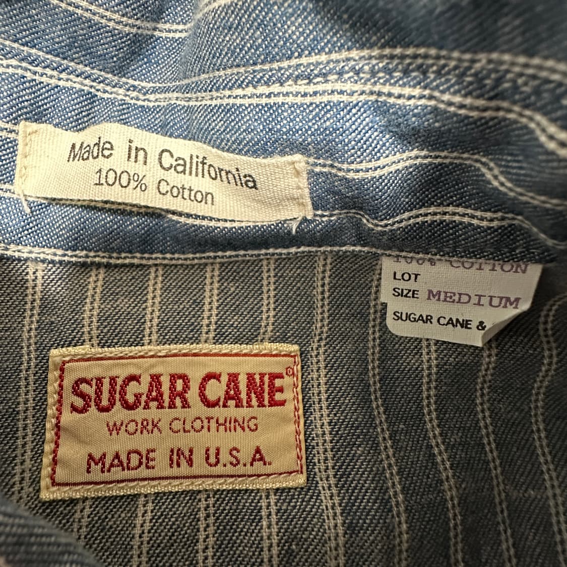 SUGAR CANE usa made work shirt 상품이미지3