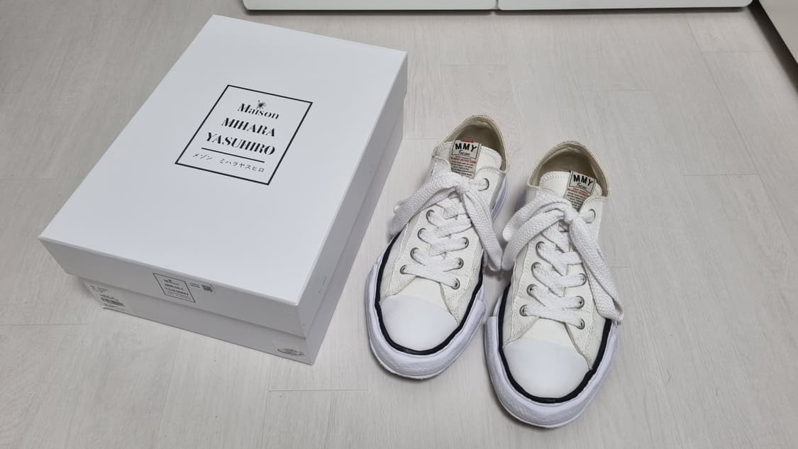 메종미하라야스히로 피터슨 OG솔 캔버스 로우 스니커즈 44 상품이미지1