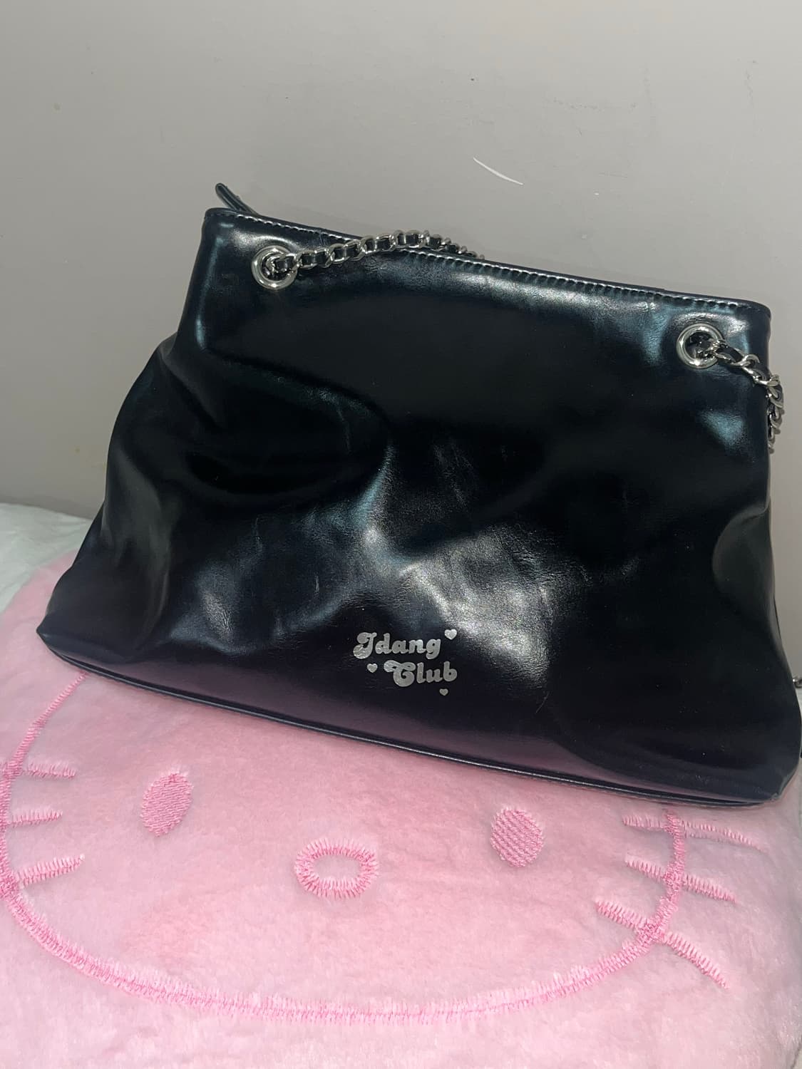 (공홈품절o̴̶̷̥᷅⌓o̴̶̷᷄)아이당클럽 미니 체인백 블랙(+더스트백♡ 상품이미지2