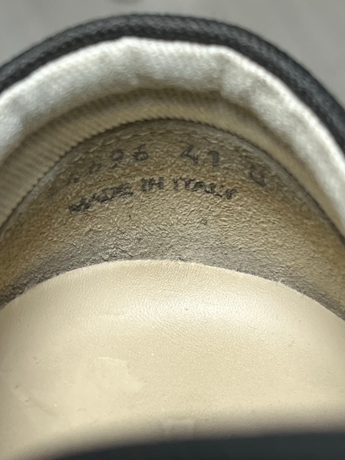 릭오웬스 다크쉐도우 빈티지스니커즈 다크더스트 펄 밀크 화이트 41사이즈 상품이미지6