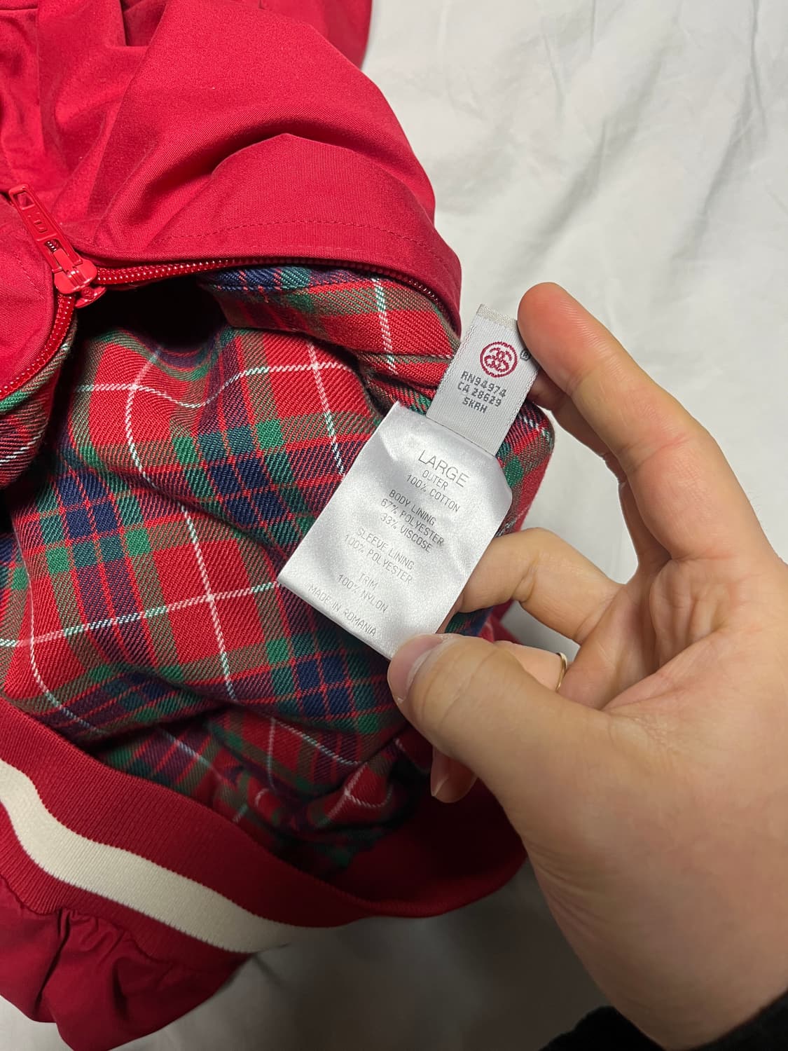 [L] 스투시 x 바라쿠타 g9 해링턴 자켓 상품이미지8