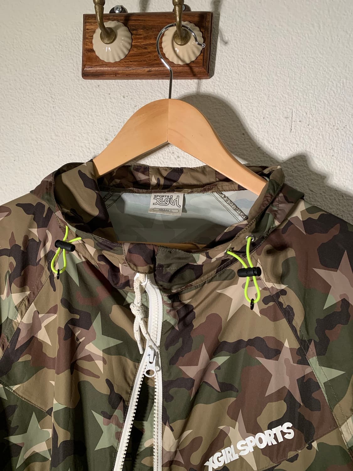 엑스걸 스타 카모 투웨이 집업 바람막이 상품이미지4