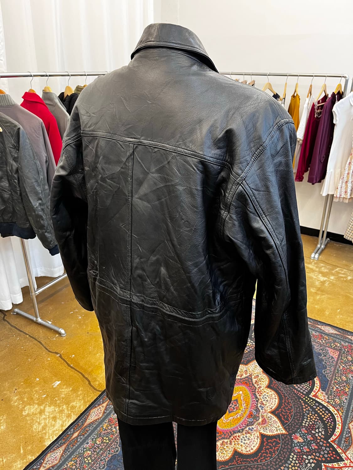 Durante 양가죽 레더 코트 상품이미지5