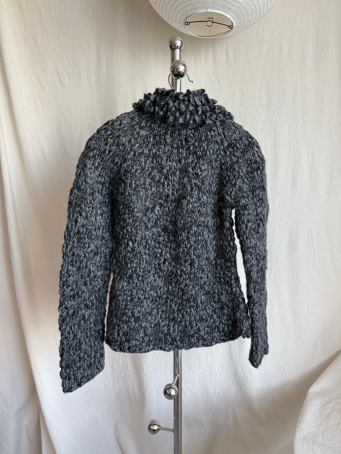 Sette 카라 니트 집업 상품이미지4