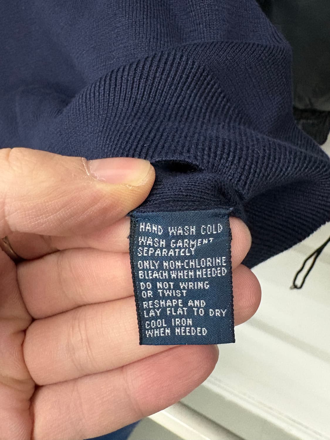 폴로 랄프로렌 네이비 브이넥 니트 여/L 상품이미지5