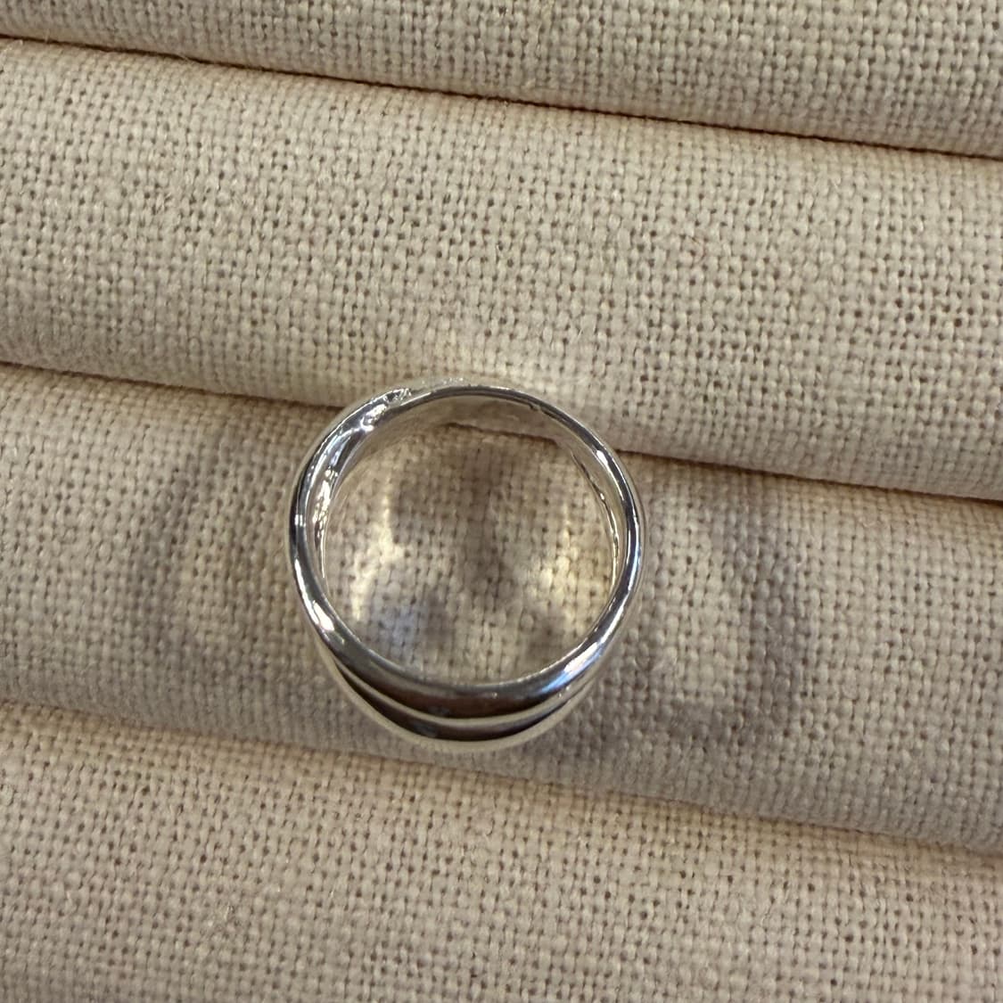 새상품 여성 신주 은도금 무한궤도 반지 상품이미지6