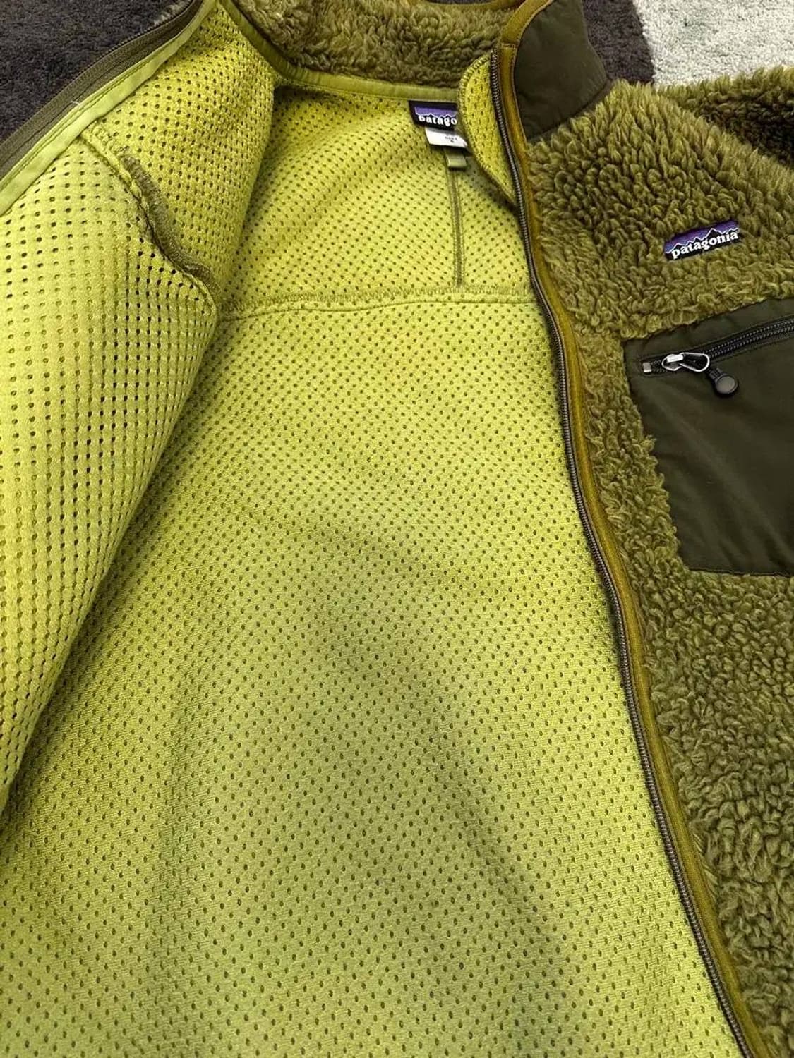 파타고니아 딥파일 플리스 그린 S size 상품이미지6