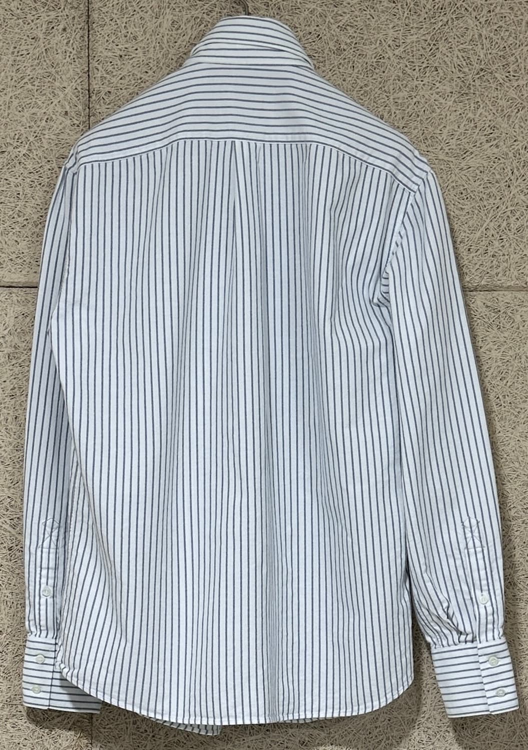 브루넬로 쿠치넬리 화이트 스트라이프 버튼다운 셔츠 상품이미지3