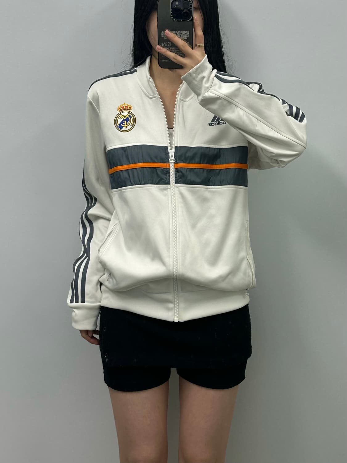 아디다스 레알마드리드 화이트 트랙 져지 상품이미지1