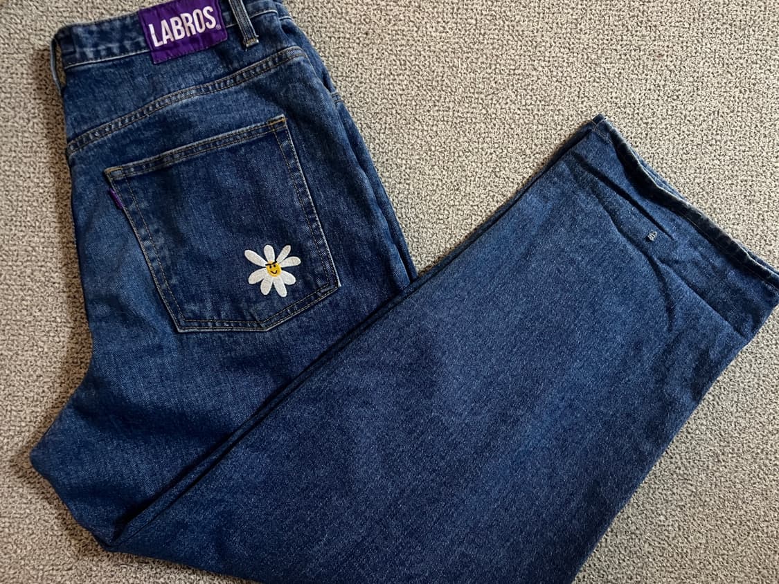 라브로스 데이지 데님 배기 팬츠 상품이미지1