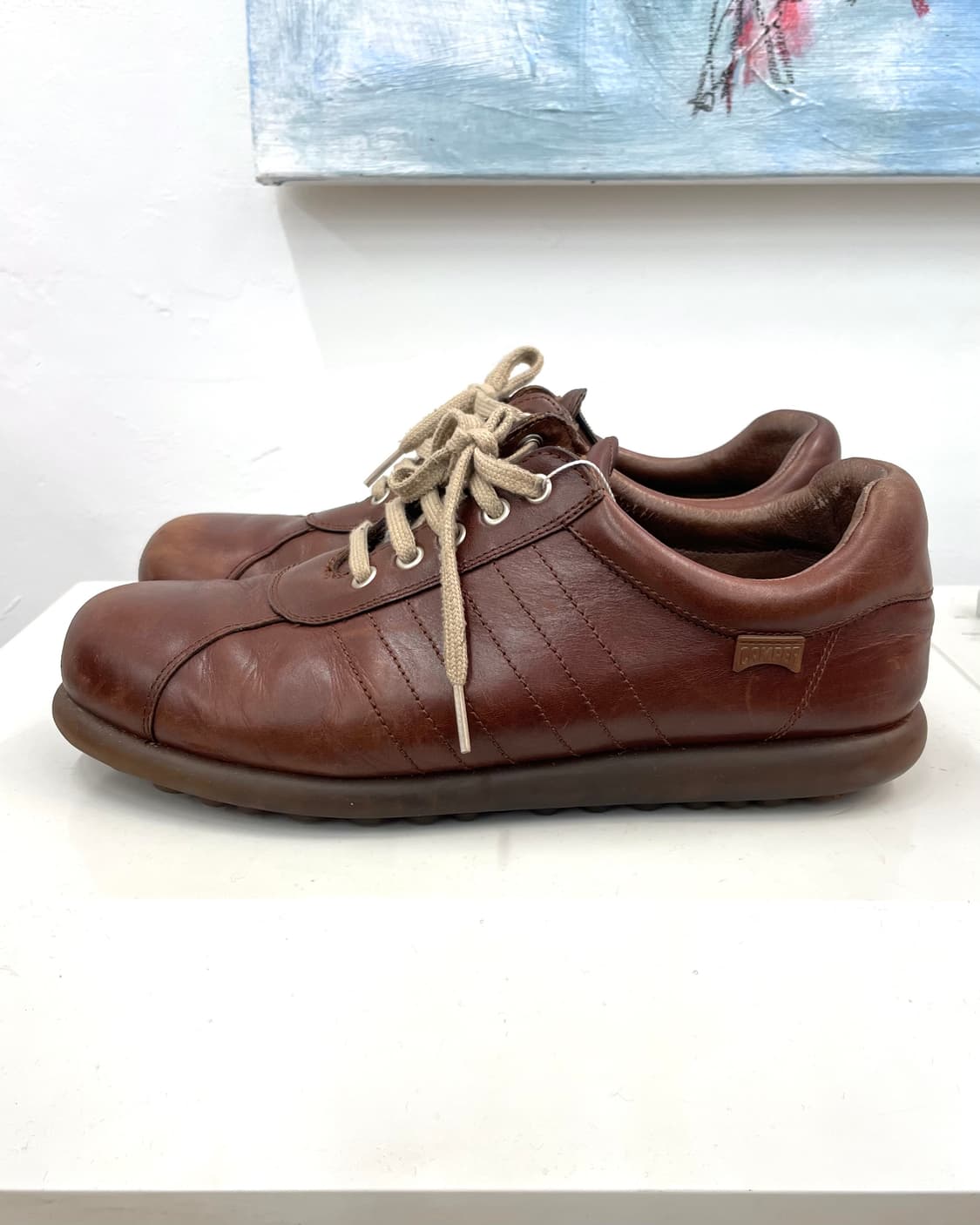 [270] 캠퍼 브라운 레더 스니커즈 상품이미지3