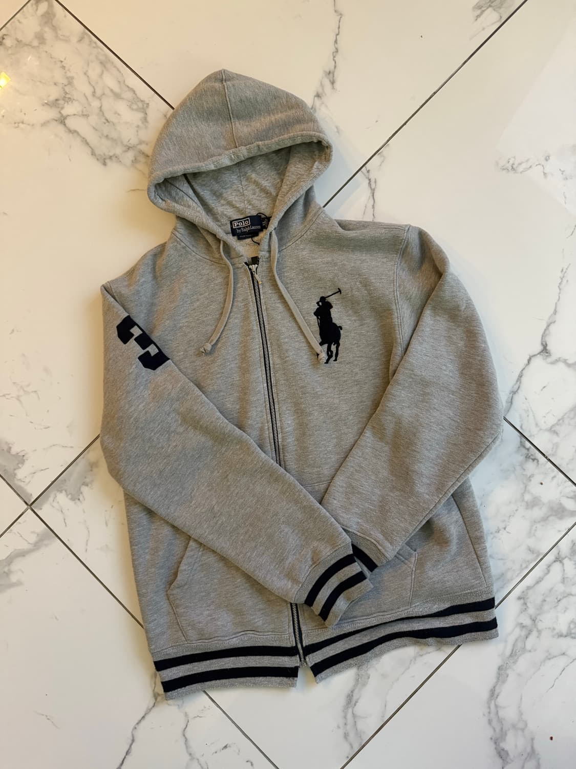 폴로 빅포니 그레이 후드집업 판매!! 상품이미지1
