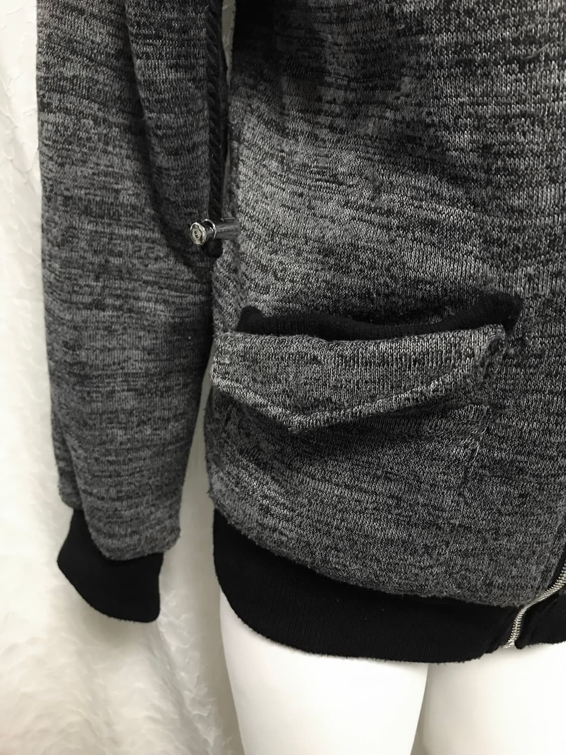 빈티지 vkei 펑크 지퍼 디테일 하이넥 점퍼 자켓 상품이미지8