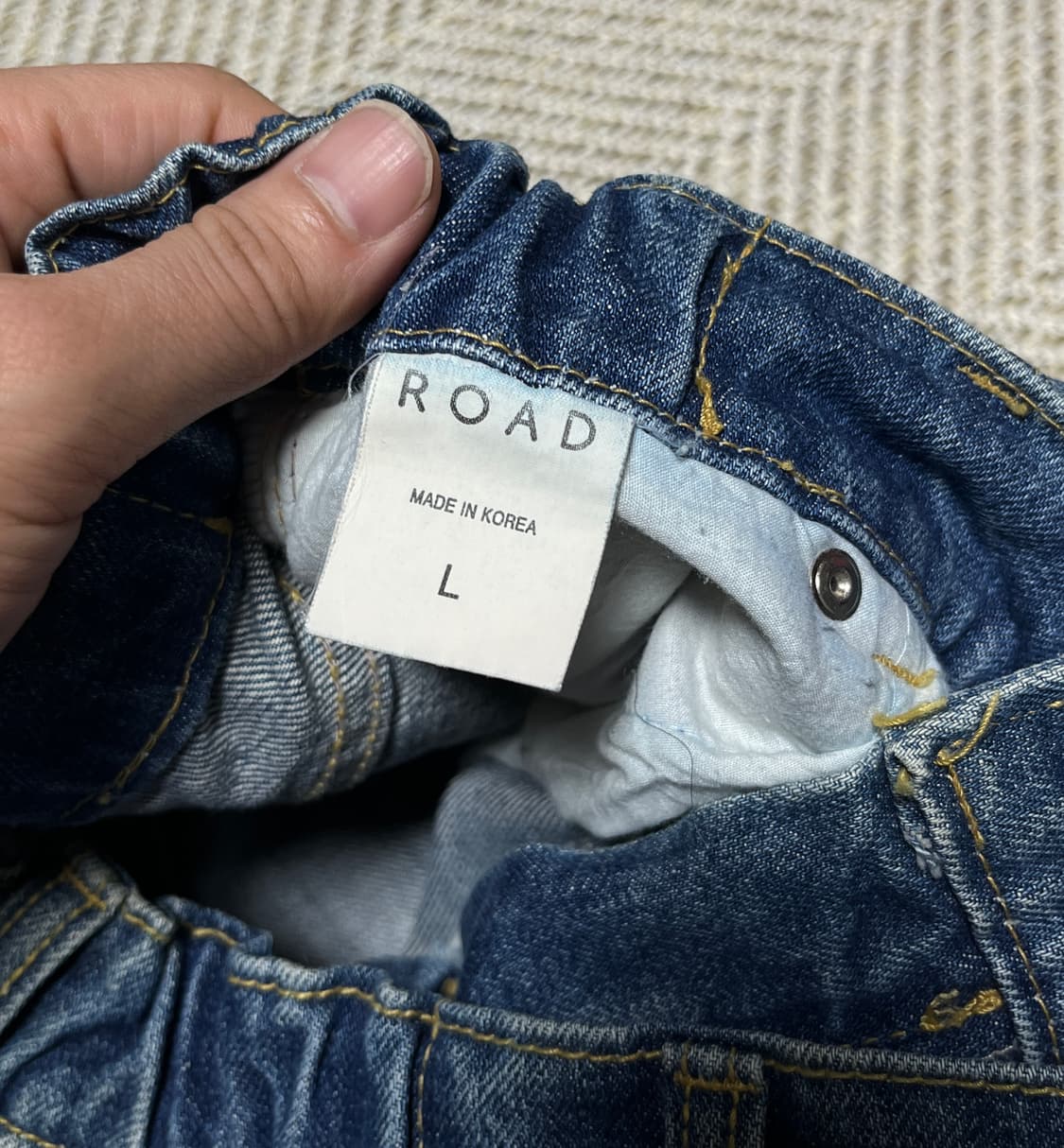 로드 디스트로이드 배기핏 데님팬츠 청바지 프리 상품이미지7