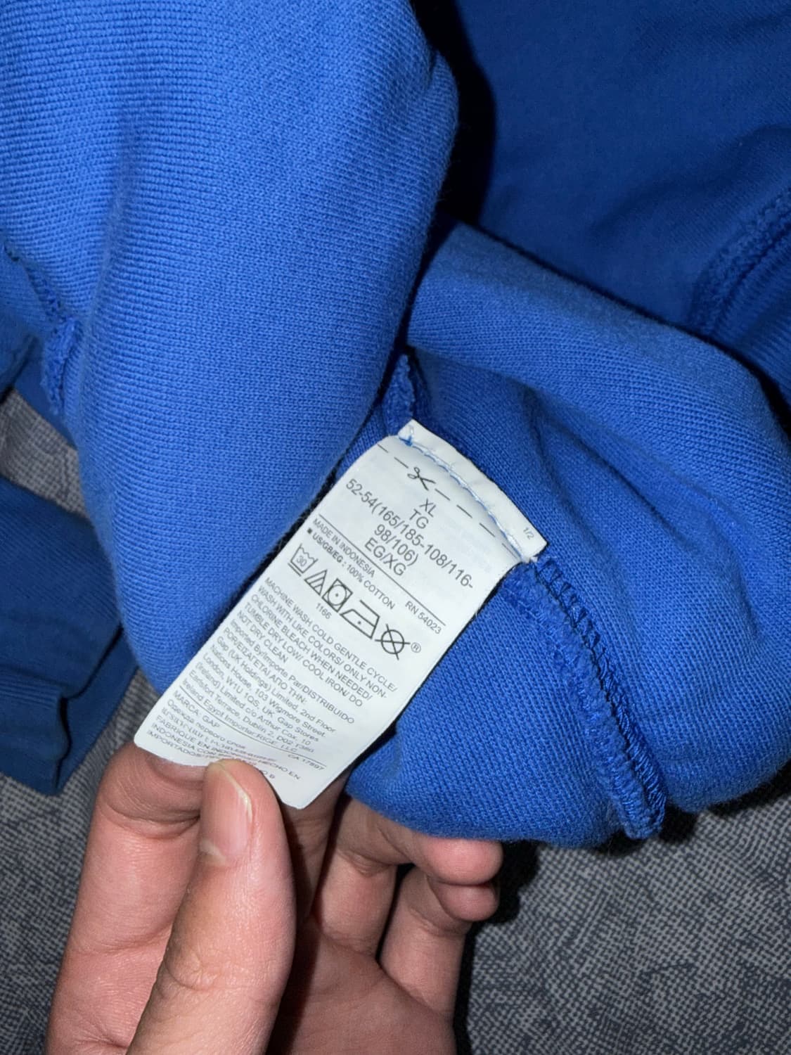 이지갭 초판 후드 XL 상품이미지3