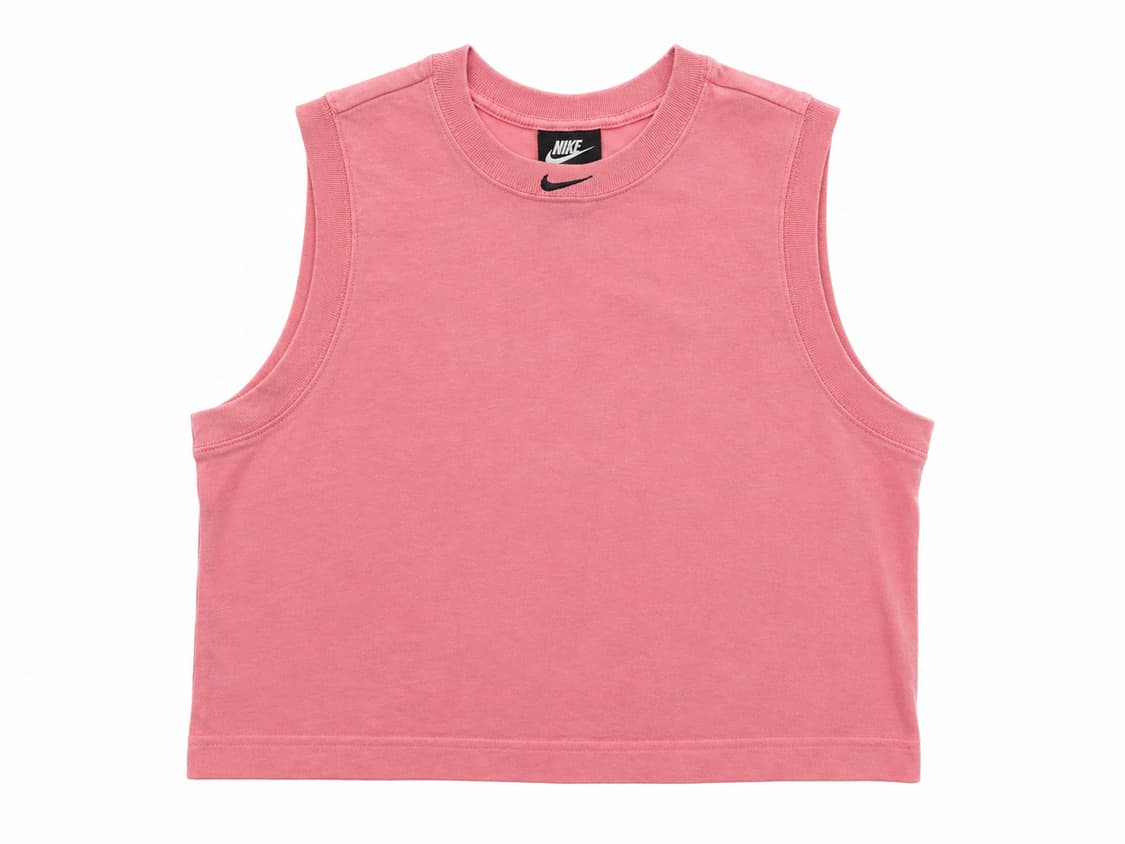 나이키 여성 민소매 크롭탑 M 핑크 상품이미지1