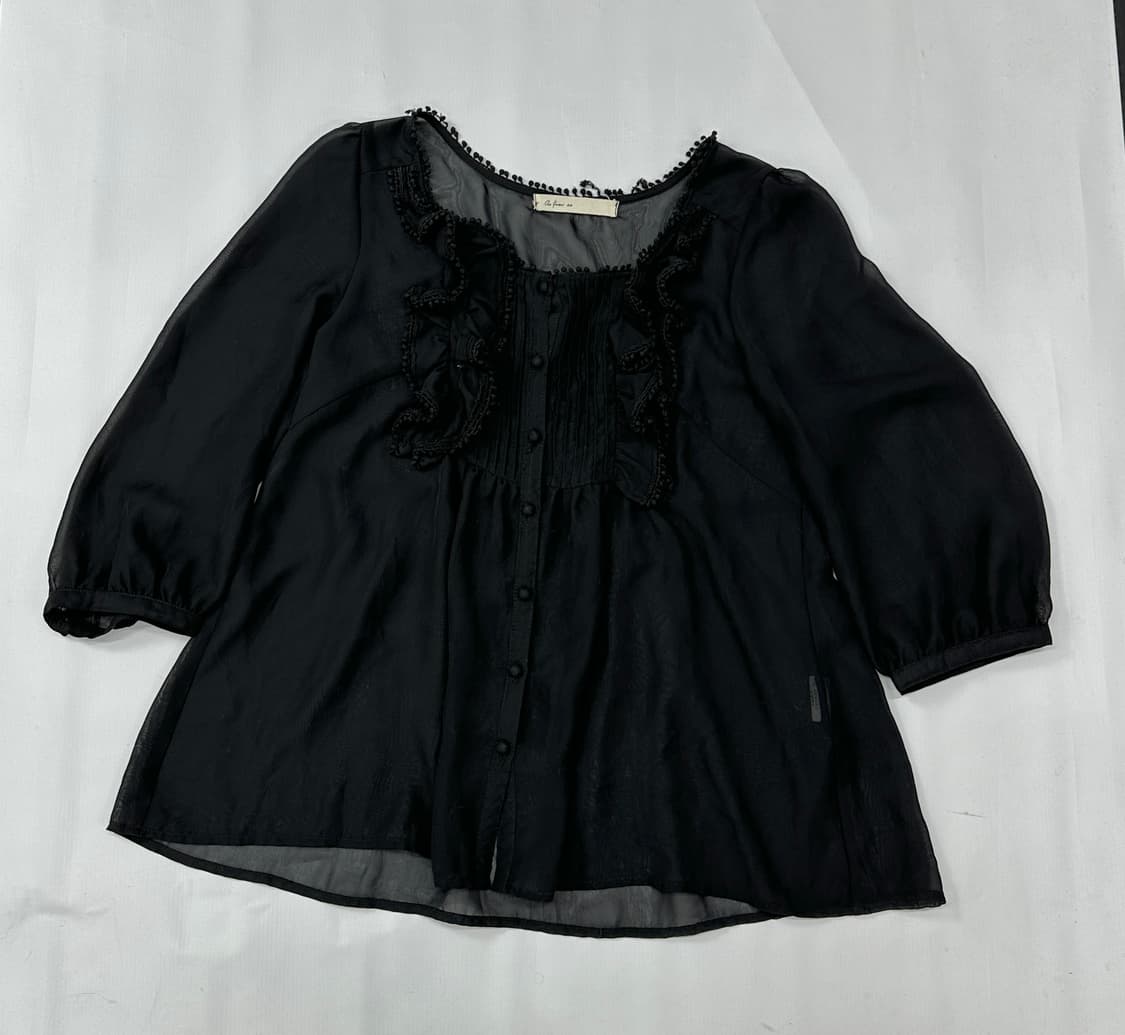 🖤슈슈룬 쇼콜라 지뢰계 자켓 코디세트🖤플리스 블라우스 고스로리  상품이미지5