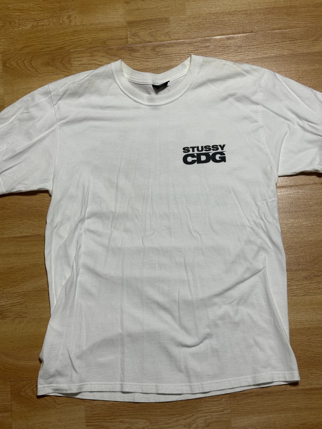 Stussy x CDG Surfman T-Shirt White 상품이미지1