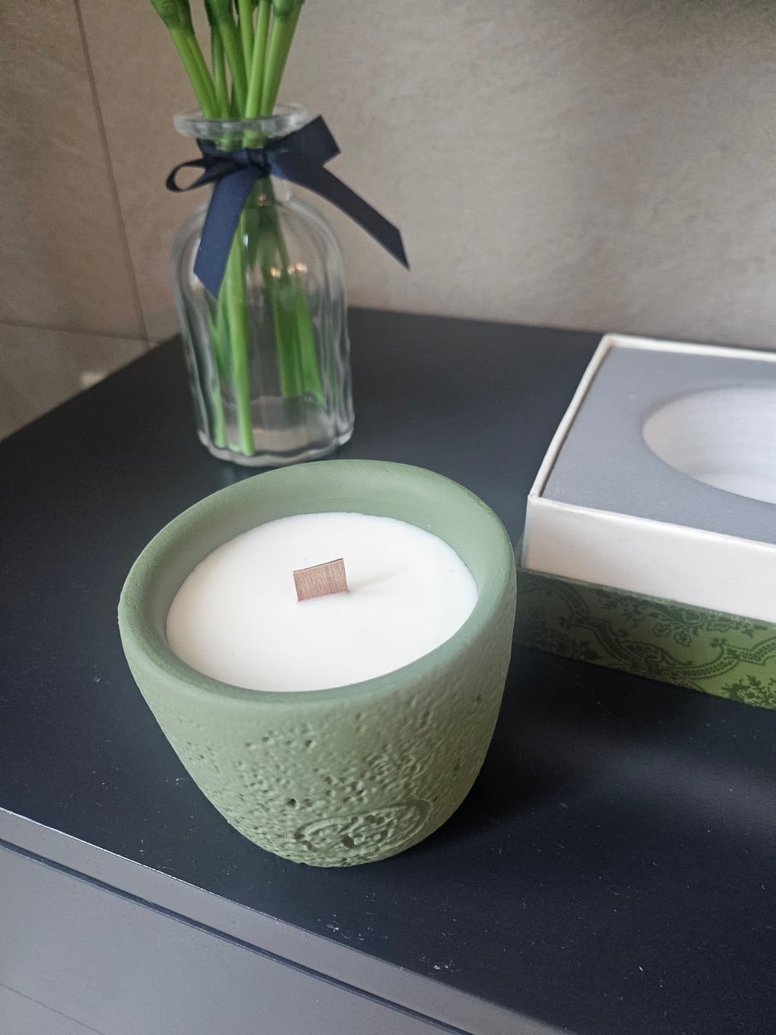 올리브 도자기캔들 2구 상품이미지4