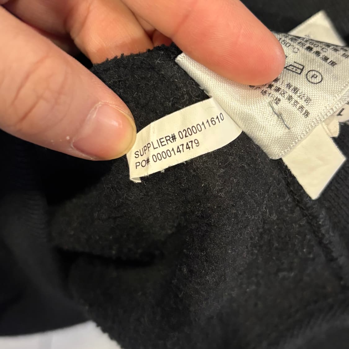 폴로 랄프로렌 와플 블랙 후드집업 상품이미지8