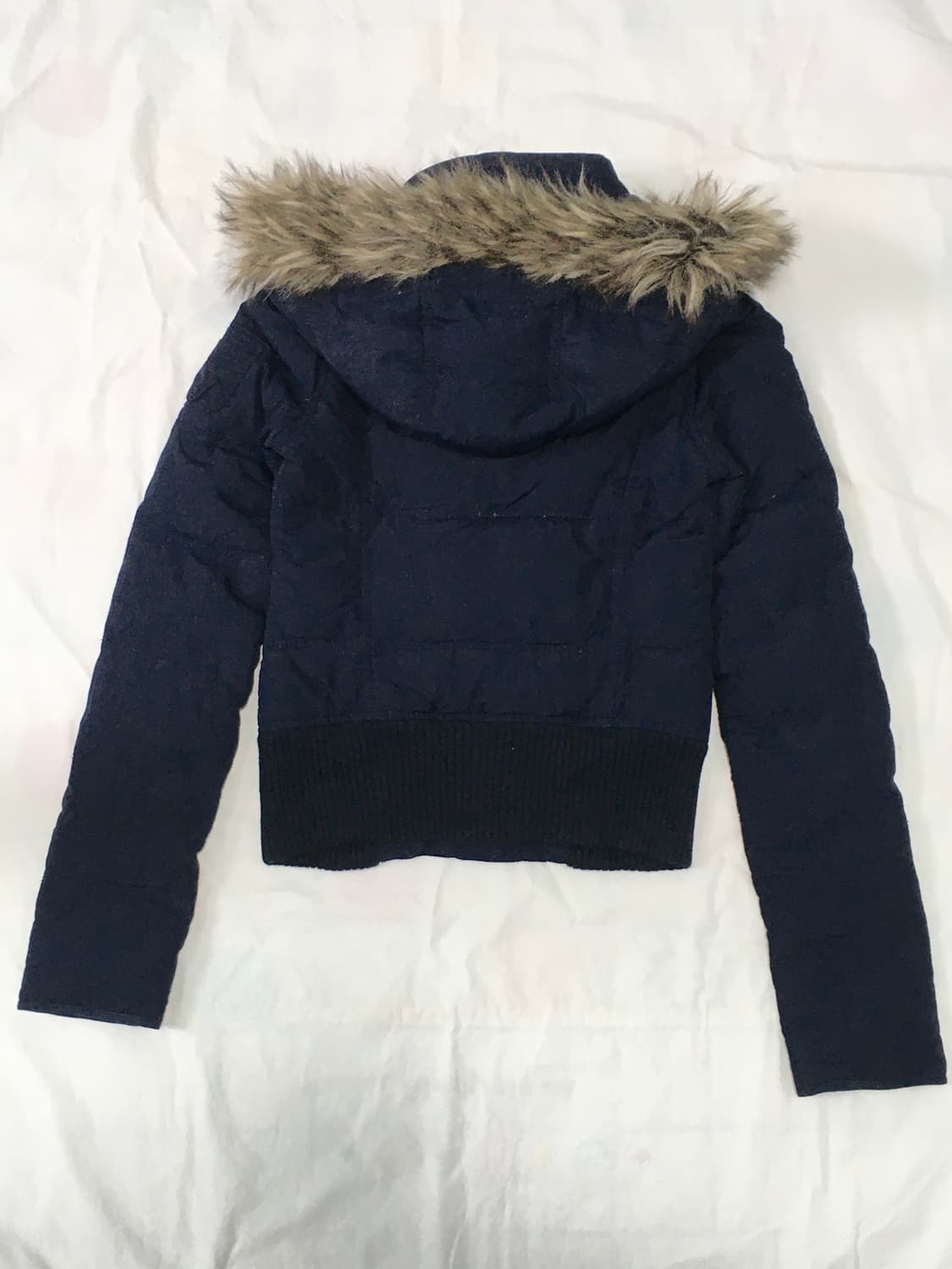 아베크롬비 Abercrombie 네이비 퍼 패딩 상품이미지3