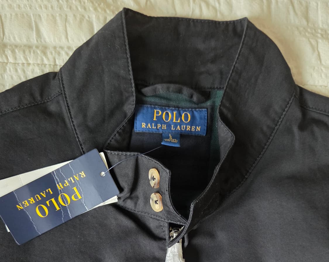 폴로 랄프로렌 해링턴 자켓 블랙 L 새상품 상품이미지5