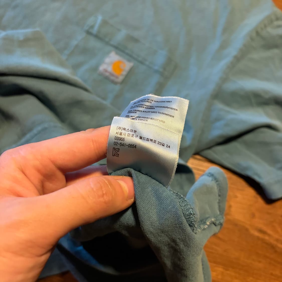 CARHARTT 칼하트 에메랄드 포켓 티셔츠 L 상품이미지7