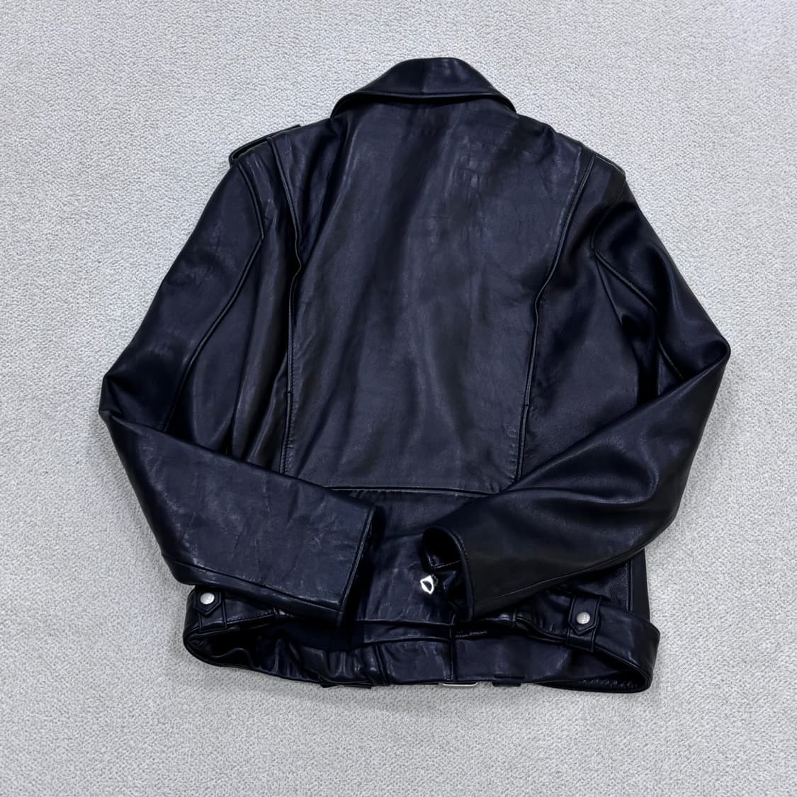 실측확인 빈티지 가죽 라이더 자켓 0410E 상품이미지2