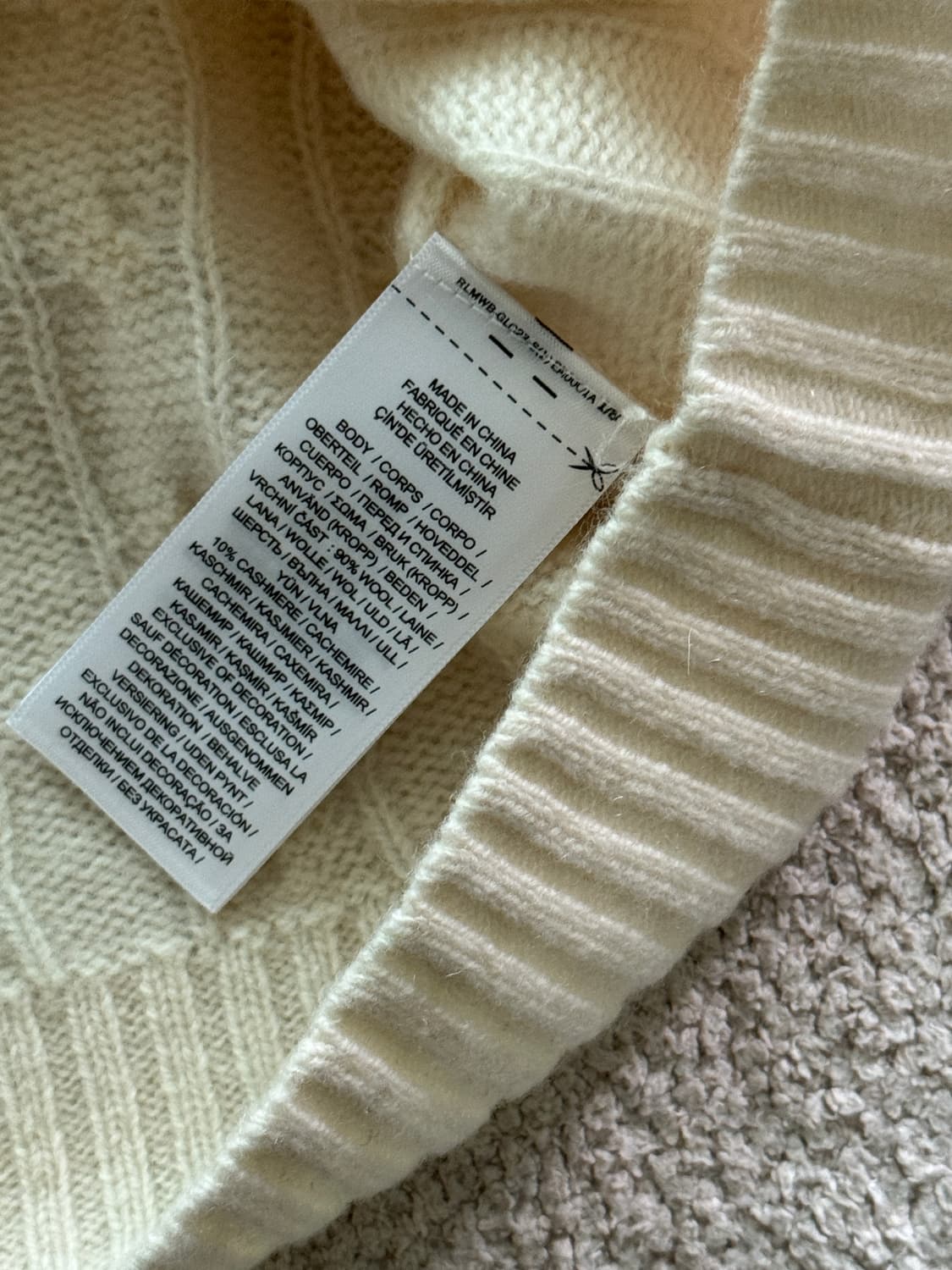 (새상품/정품) 폴로랄프로렌 울캐시미어 꽈배기니트(남S,XL) 상품이미지4