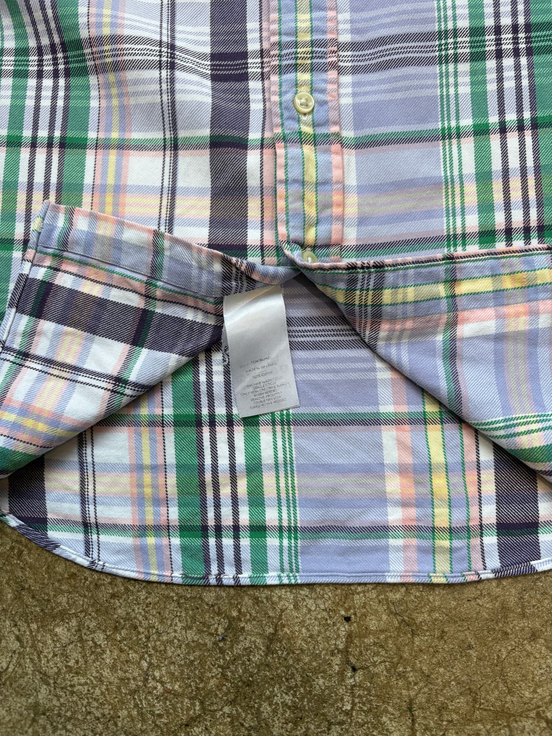 폴로 체크 셔츠 상품이미지5