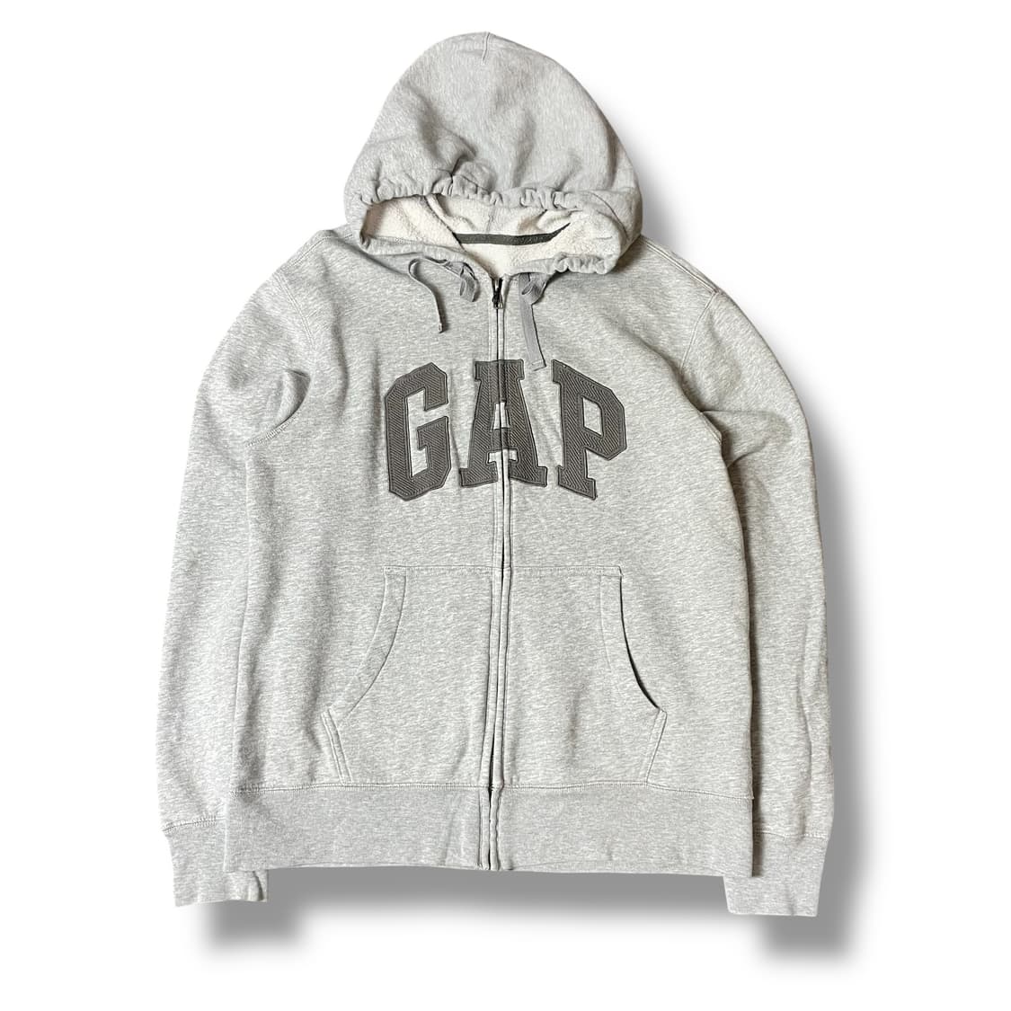 GAP 갭 빅로고 그레이 후드집업 상품이미지1