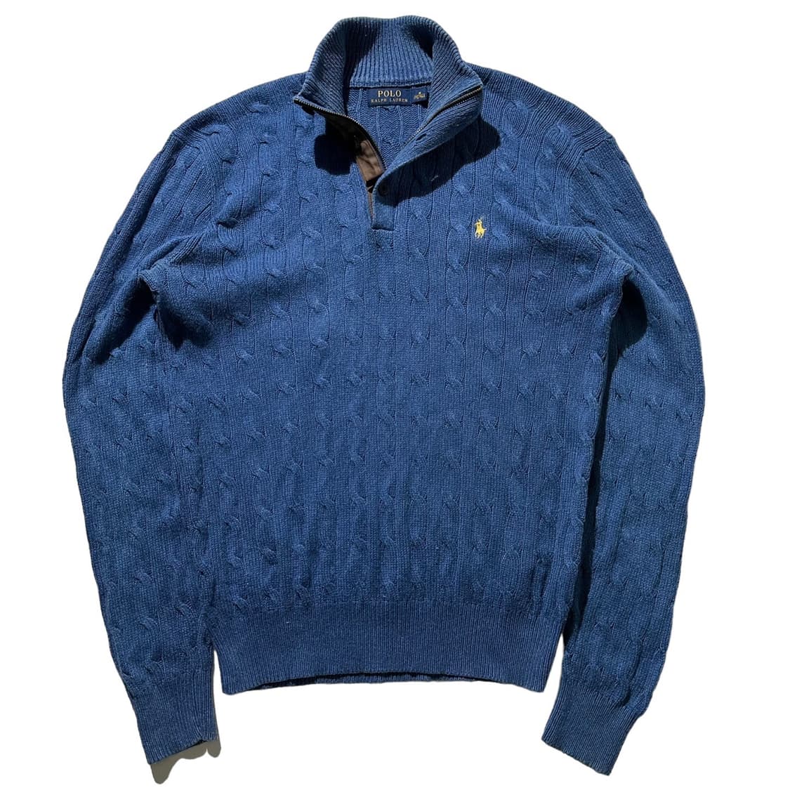 폴로 랄프로렌 실크 하프집업 케이블 니트 상품이미지1