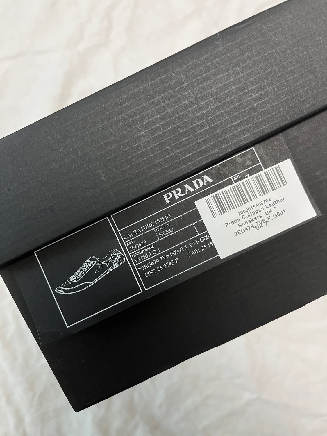 프라다(PRADA) 컬랩스 레더 스니커즈 상품이미지6