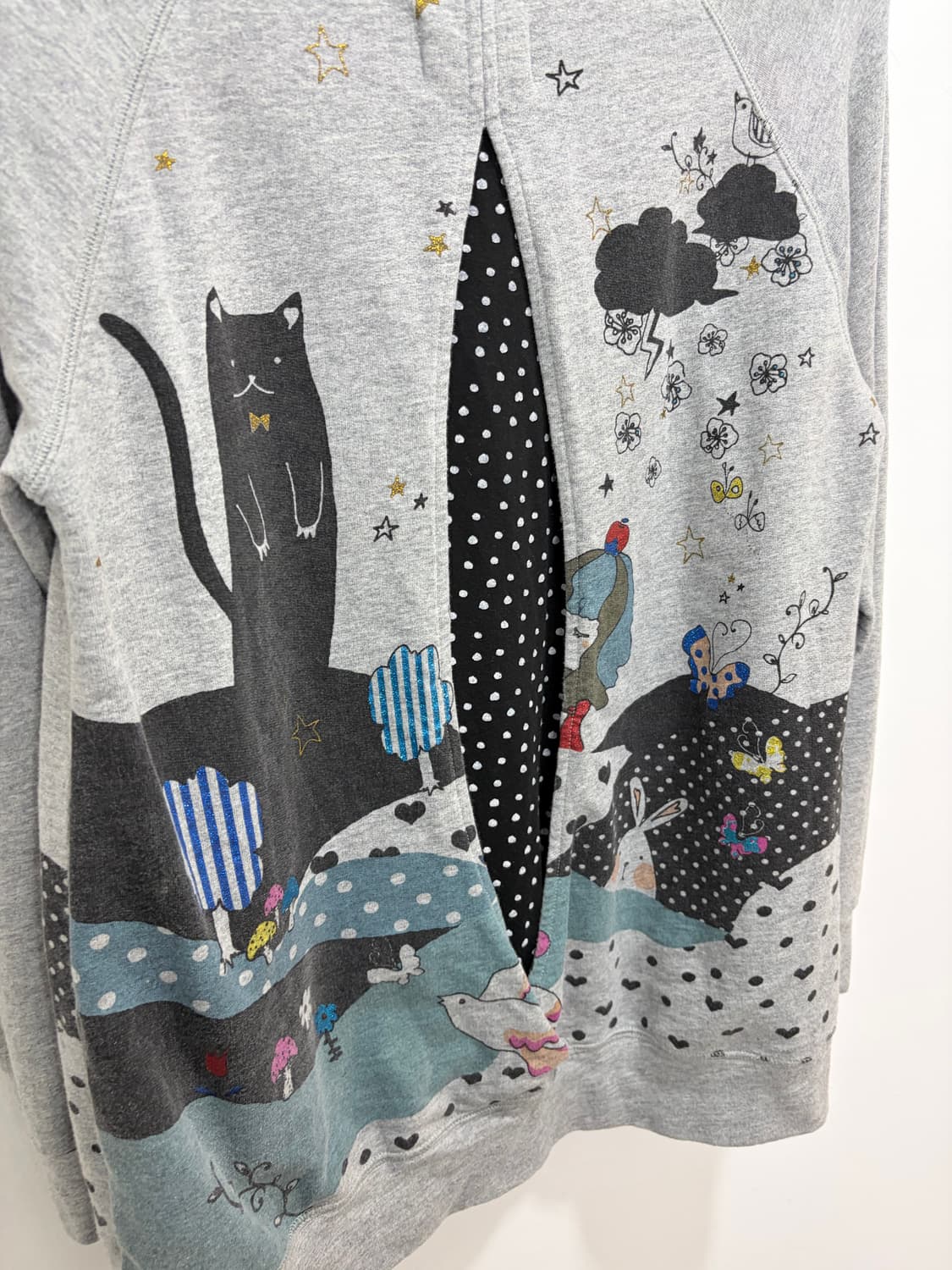 고양이 도트 코지모리 티셔츠 맨투맨 상품이미지9