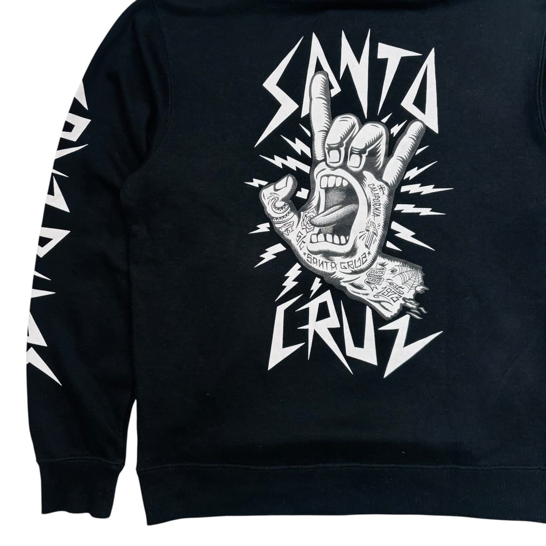 산타크루즈 핸드 타투 블랙 후드티 M 상품이미지3