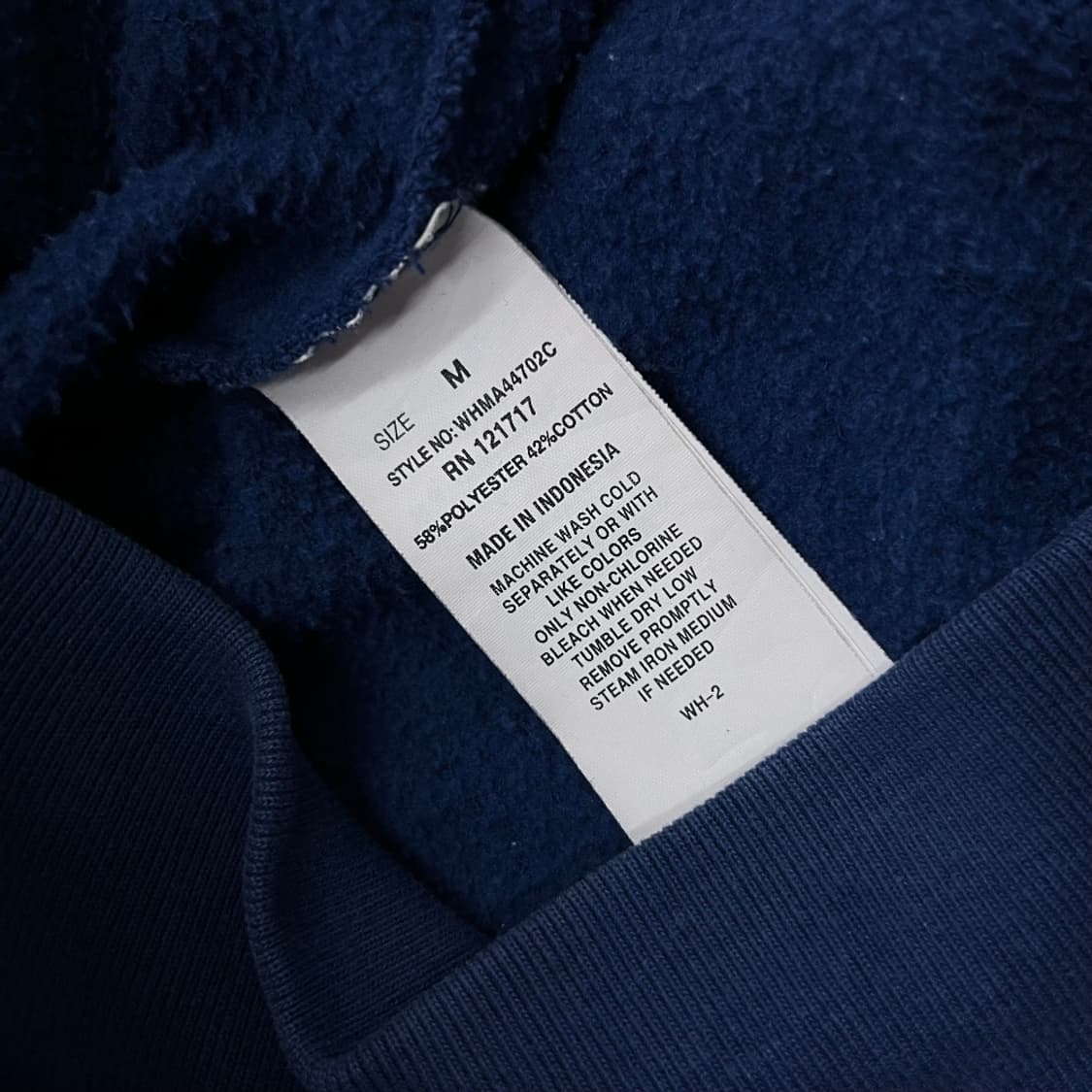 후아유 오렌지 패치 블루 후드집업 L 상품이미지6