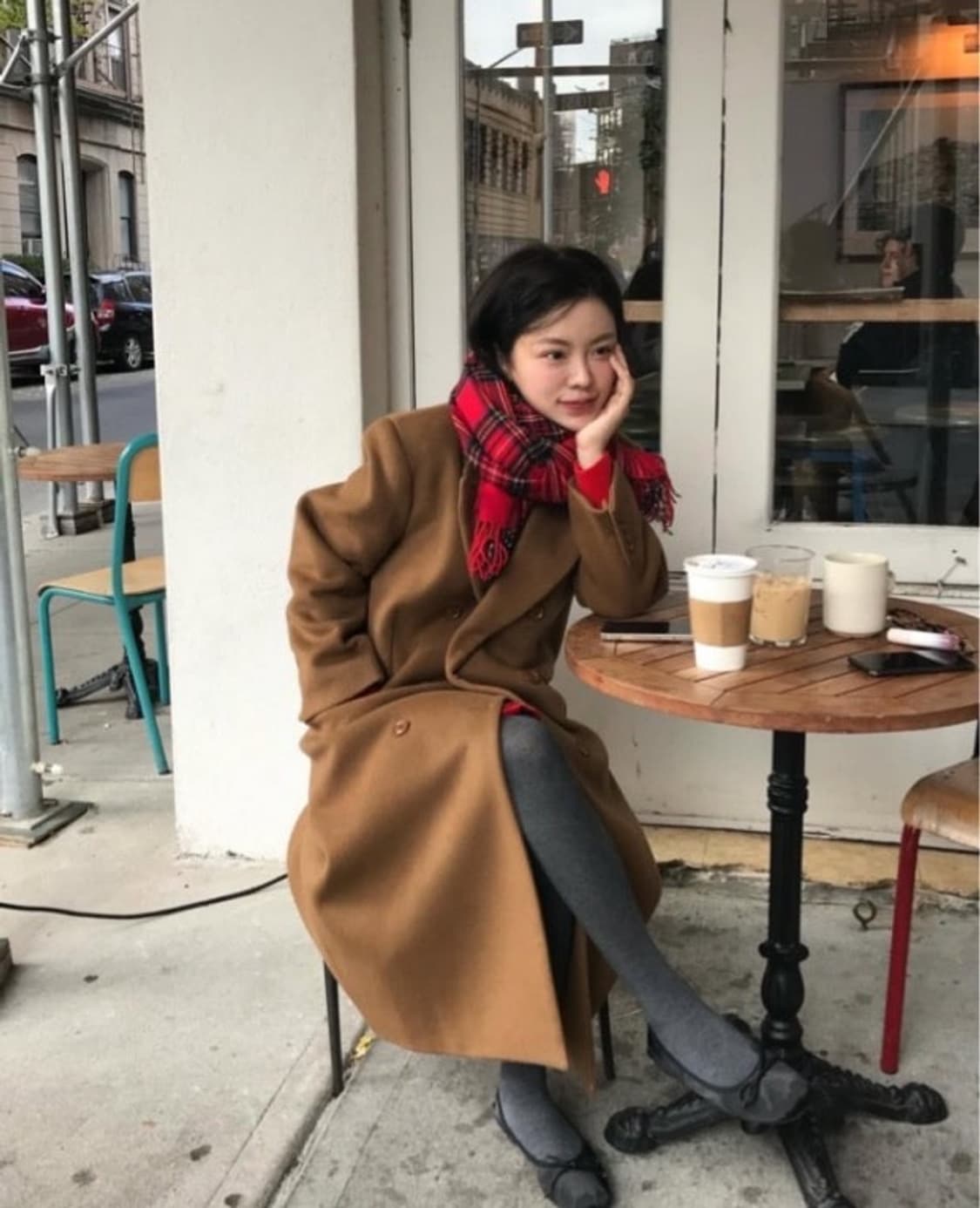 위드아웃썸머 클래식 더블 울 코트 브라운 위아썸 상품이미지4