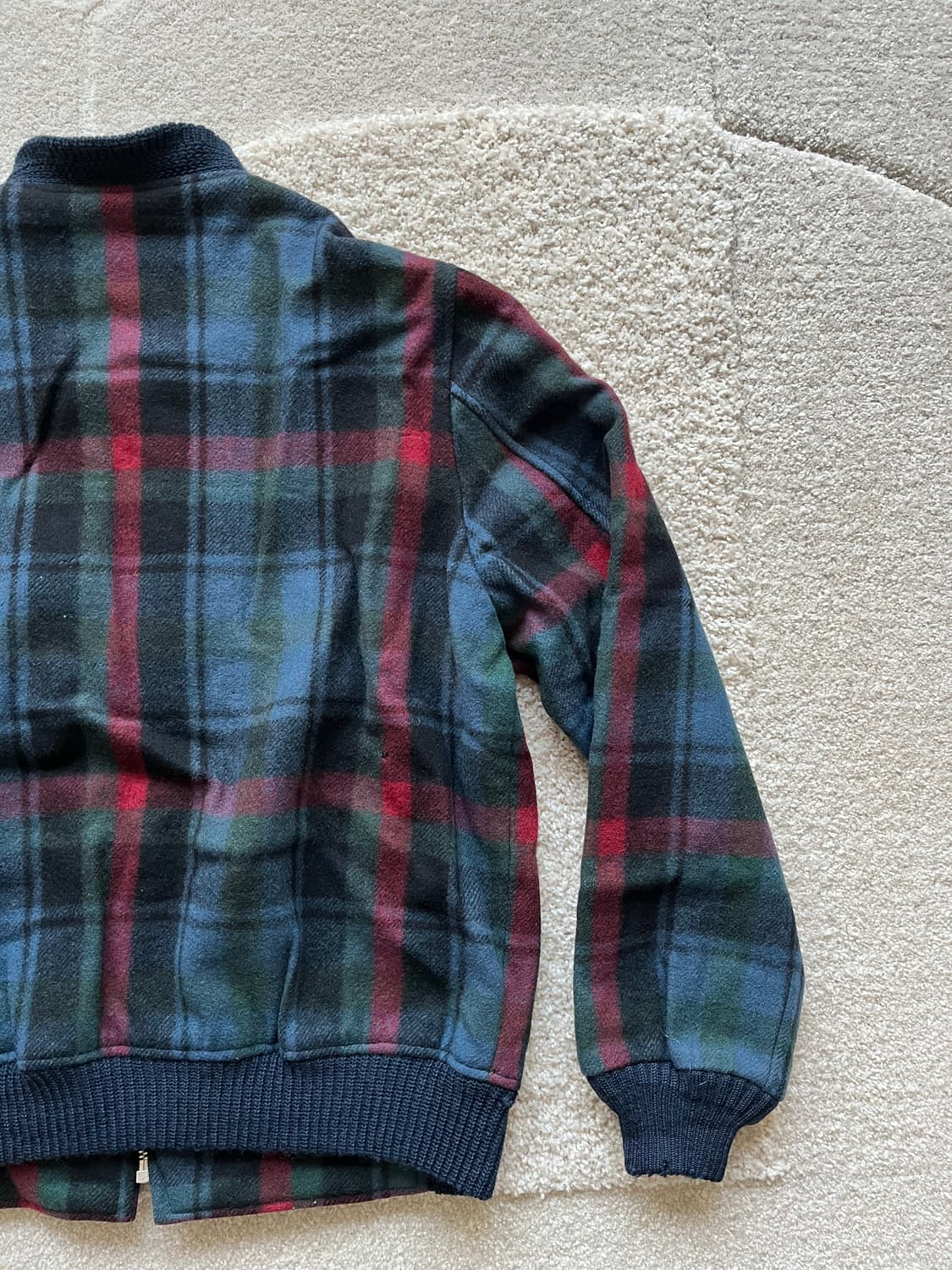 90s 맥그리거 타탄 체크 울 봄버 자켓 (95-100) 상품이미지9