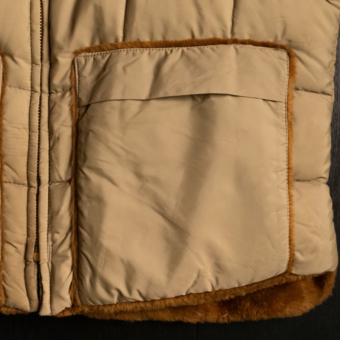 70s TEMPCO Reversible Down Vest ML(105) 상품이미지3