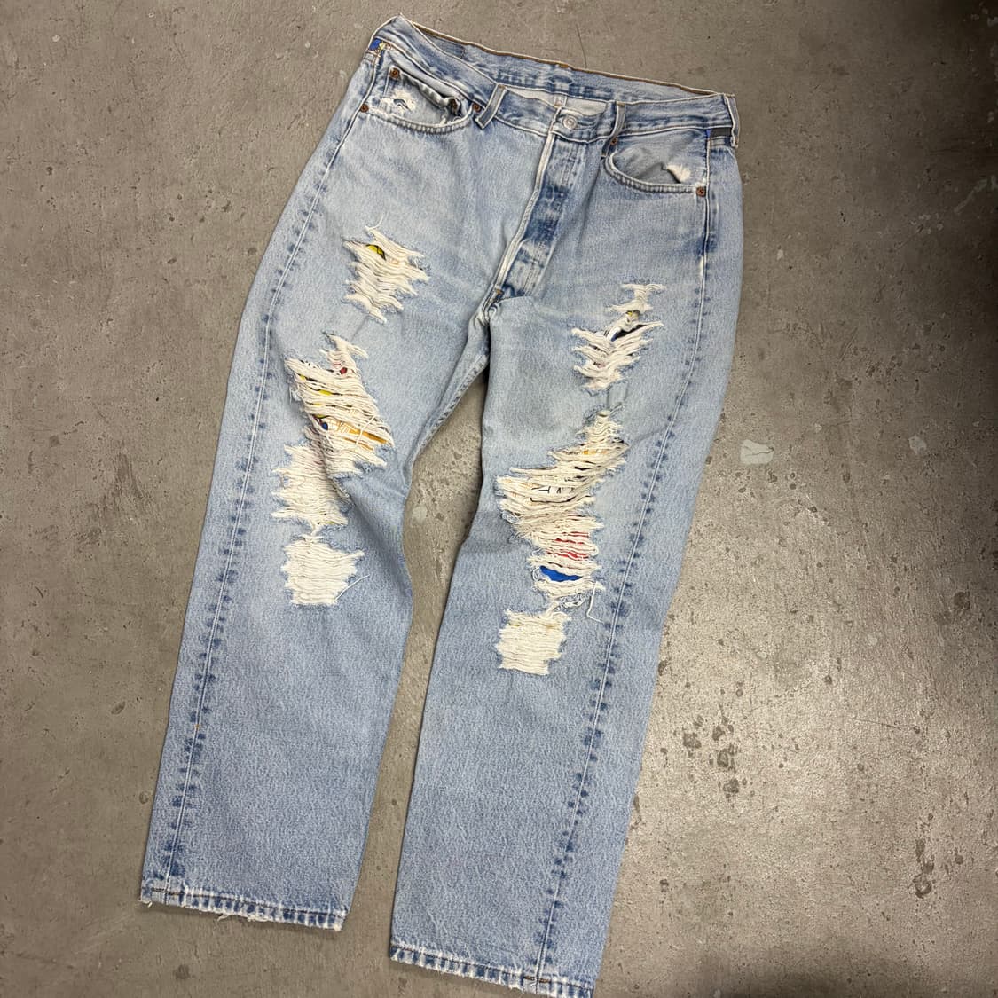 리바이스 501 미키마우스 커스텀 청바지[1835] 상품이미지4