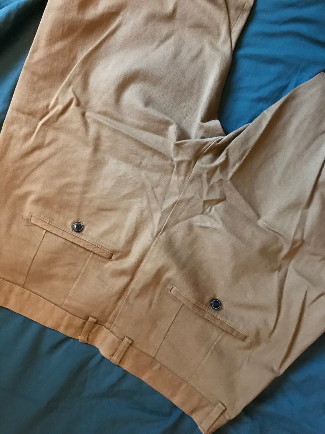 베이지 와이드 코튼 팬츠 상품이미지3