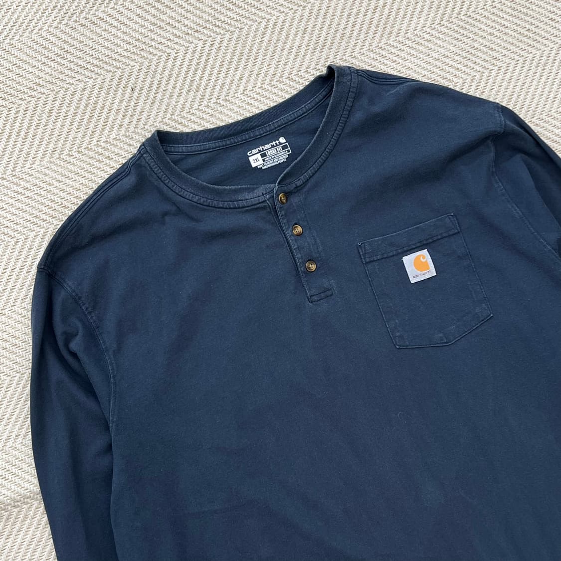 칼하트 루즈핏 헨리넥 롱슬리브 r2863 상품이미지3