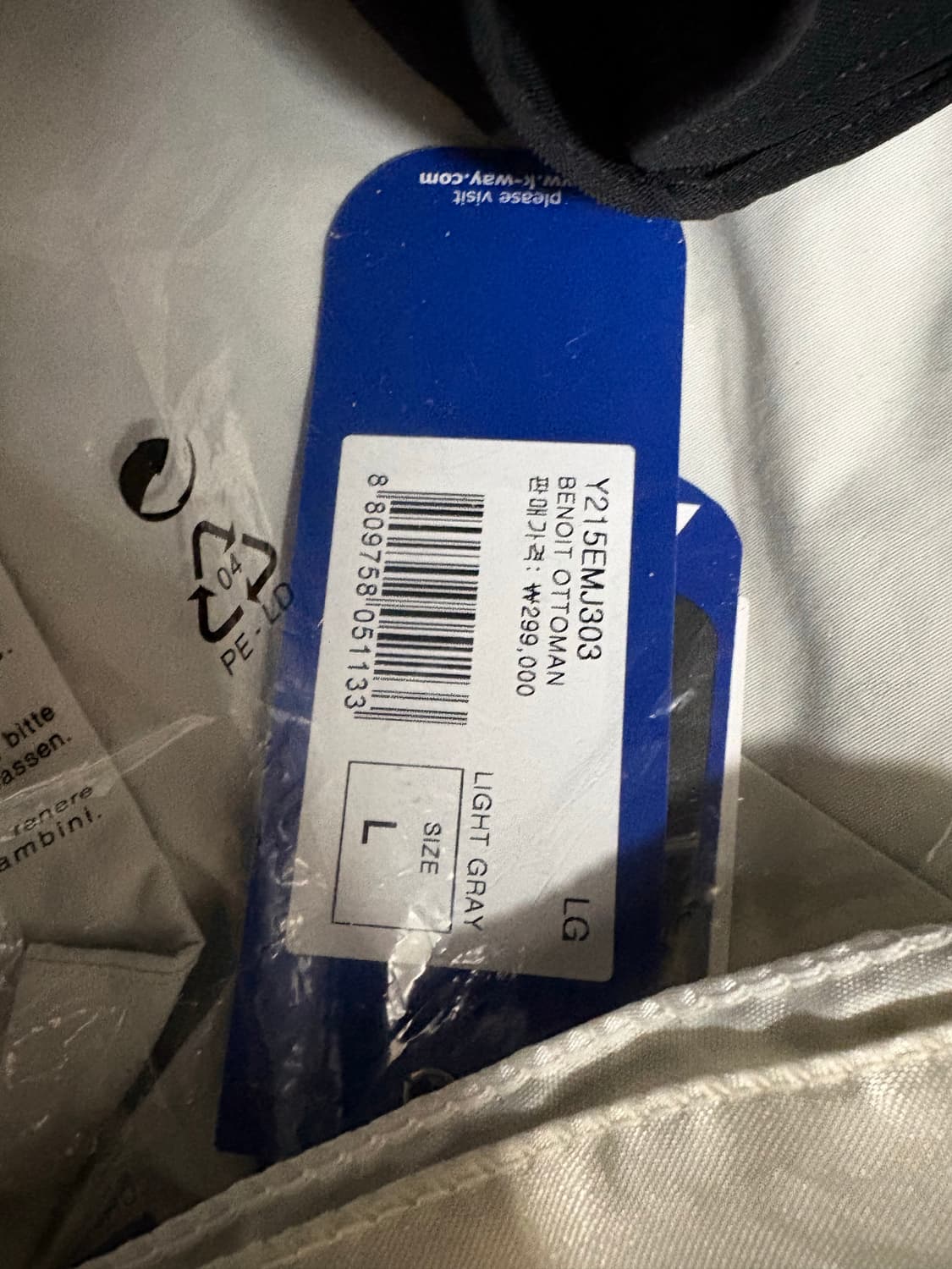 K-Way(까웨)  맥코트 새제품 상품이미지5