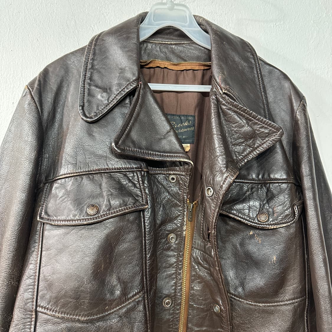 브룩스브라더스 가죽 레더 자켓 상품이미지3