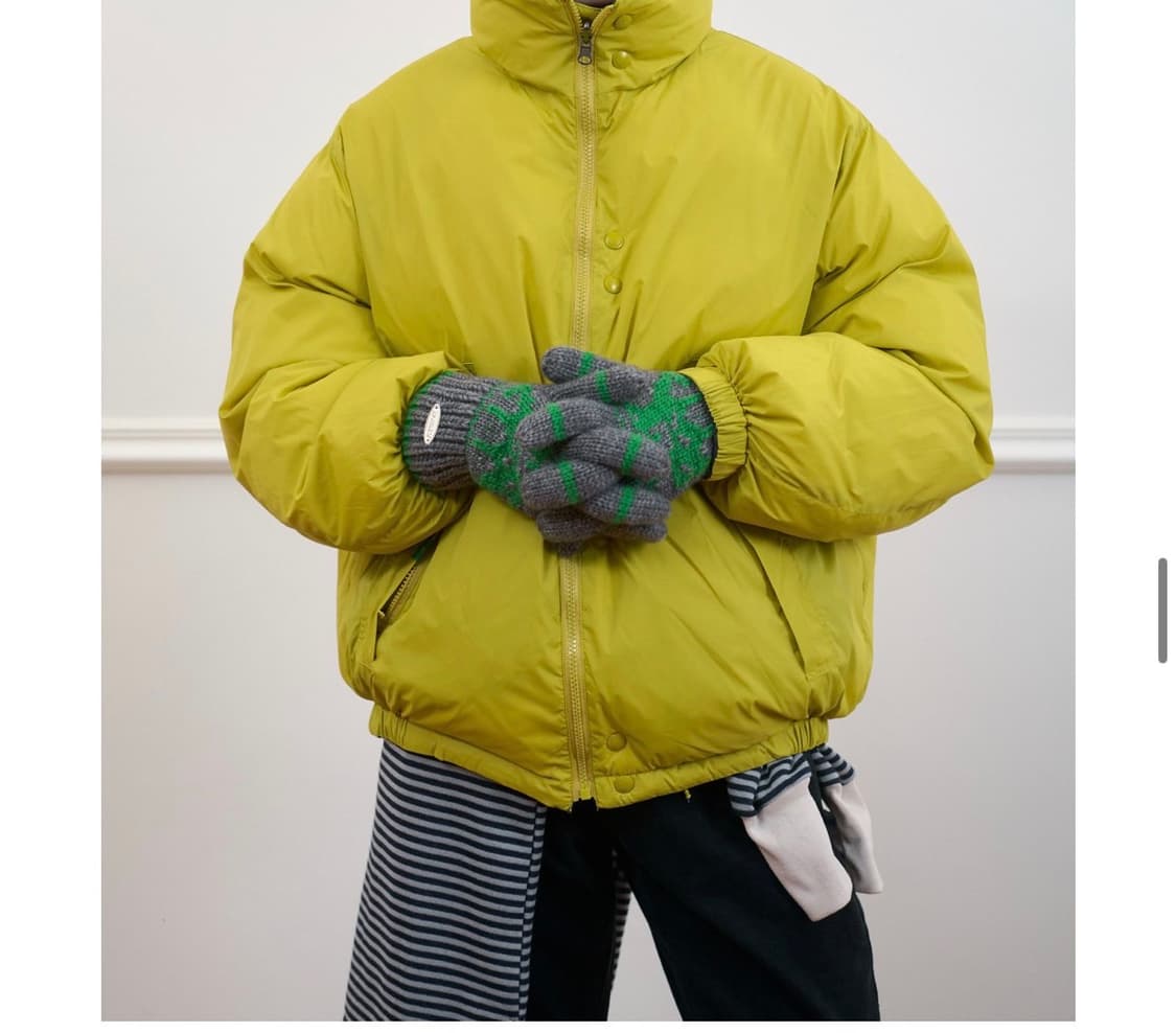 새상품) 노컨텐츠 301. Snowy Gloves 차콜 니트 장갑 상품이미지7