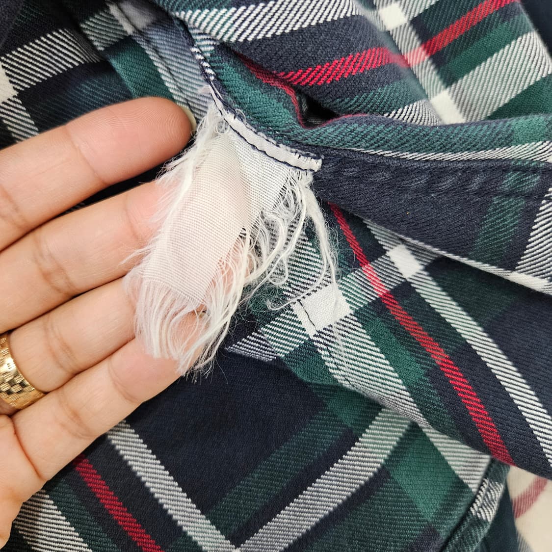 [L] 후부 FUBU 올드스쿨 그린 체크 셔츠 남방 1103JM2 상품이미지5