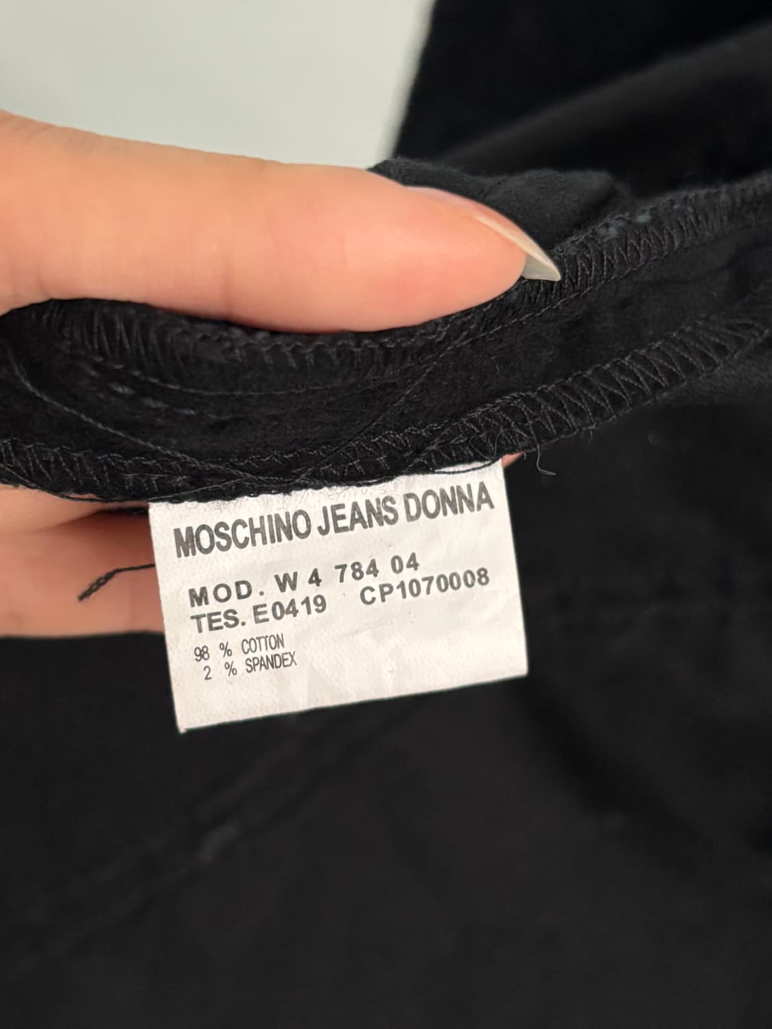 Moschino 모스키노 벨벳 자수 디테일 자켓 상품이미지6