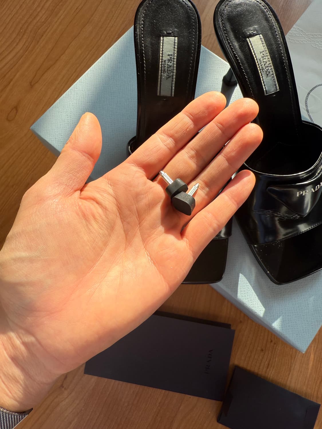 프라다 여성 샌들 블랙 37 상품이미지3