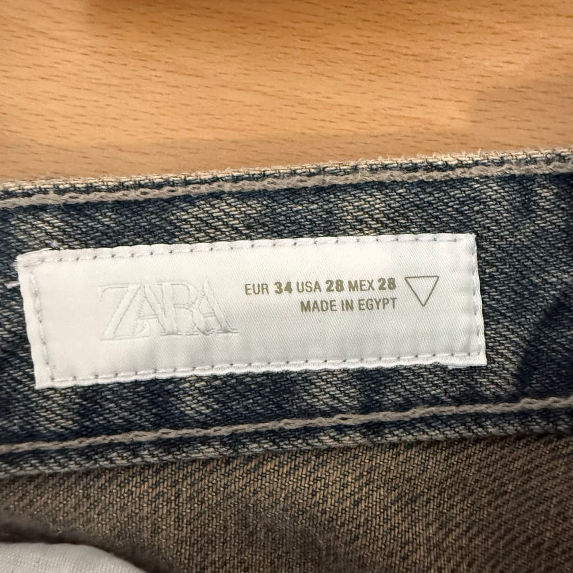 ZARA 워시드 와이드 청바지 30 상품이미지4