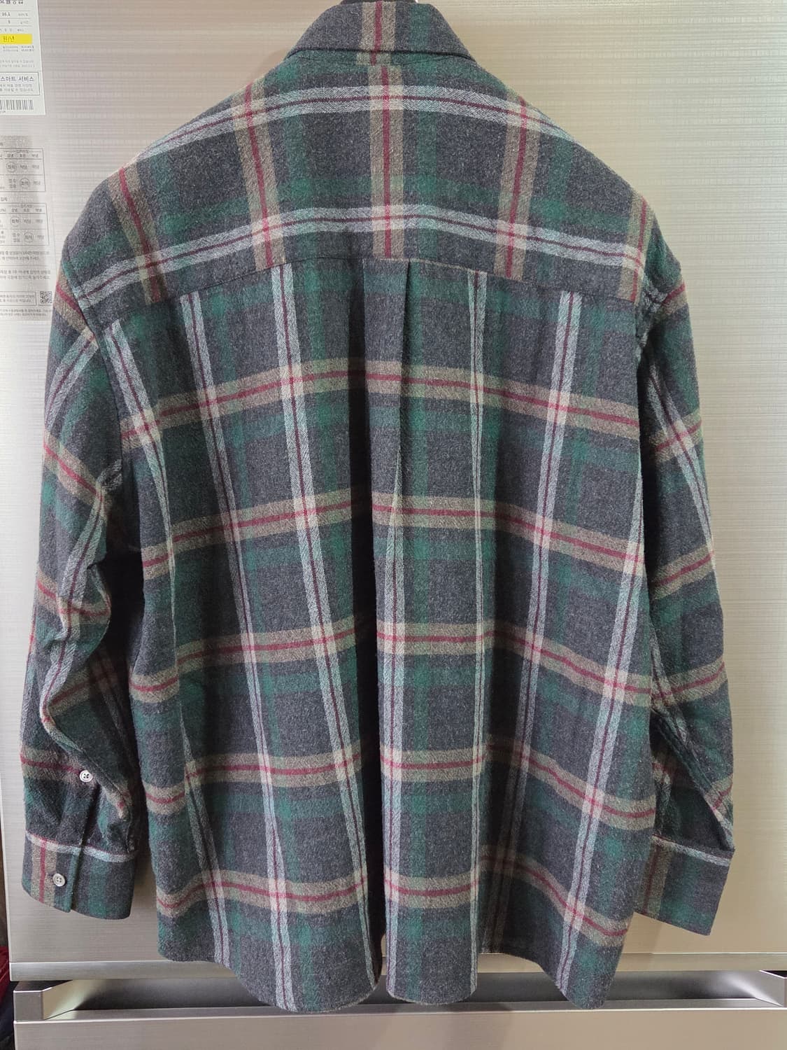 아워레가시 보로우드 BD 셔츠 그린 펍 체크 사이즈48 상품이미지3